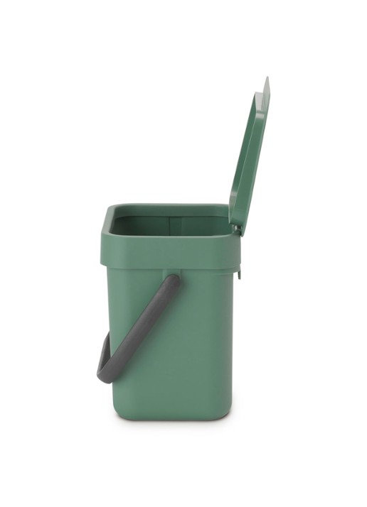 Brabantia Sort & Go prullenbak met hengsel 3 liter - detail 5 olijfgroen