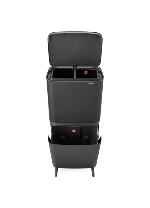 Brabantia SortUp prullenbak met deksel 45 liter - detail 2 antraciet