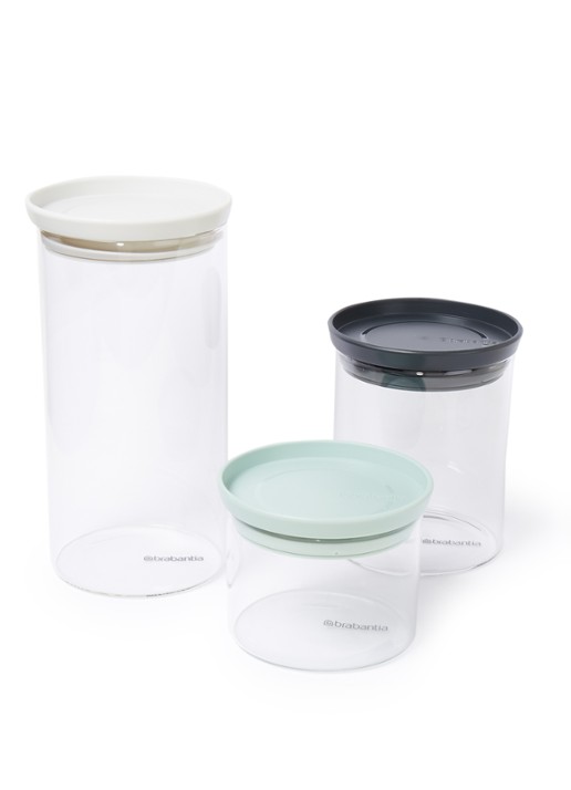 Brabantia Stapelbare voorraadpot set van 3