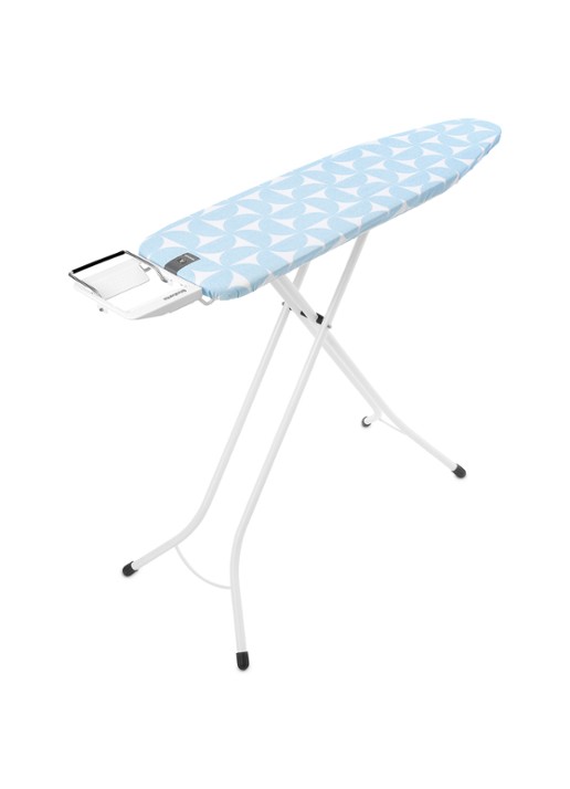 Brabantia Strijkplank A Fresh Breeze met strijkijzerhouder - voorkant 2 wit