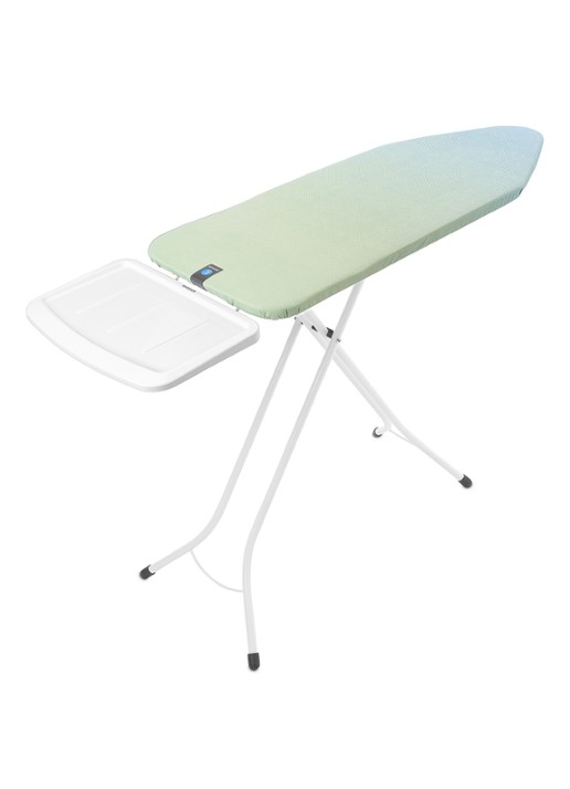 Brabantia Strijkplank C met Stoomunithouder 124 x 45 cm  - voorkant 2 groen