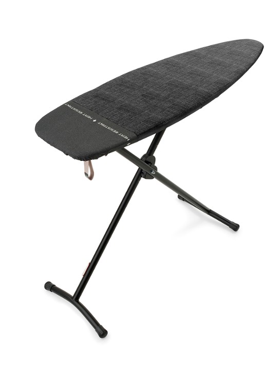 Brabantia Strijkplank en stoombord D 2 in 1 135 x 45 cm - voorkant 3 zwart
