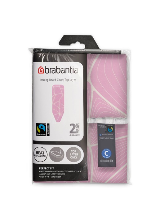 Brabantia Strijkplankhoes C 124 x 45 cm - achterkant lila