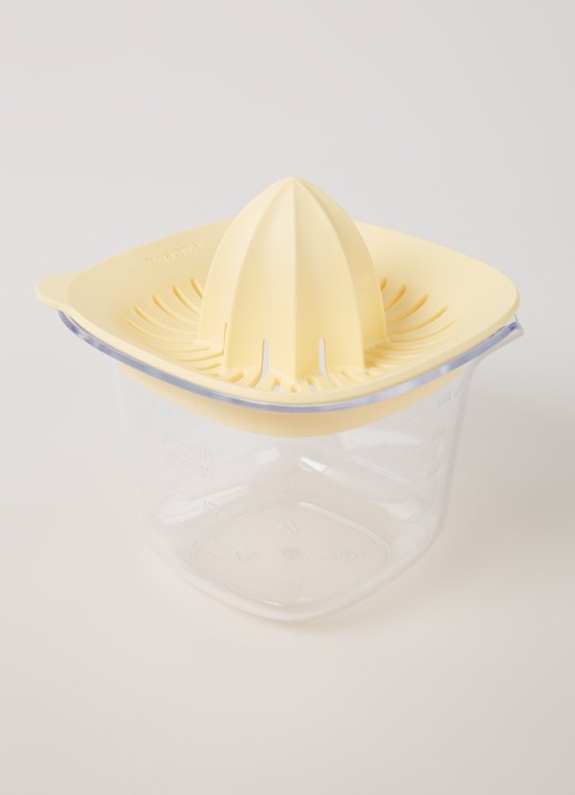 Brabantia TASTY+ citruspers met maatbeker 0,5 liter - voorkant 3 lichtgeel