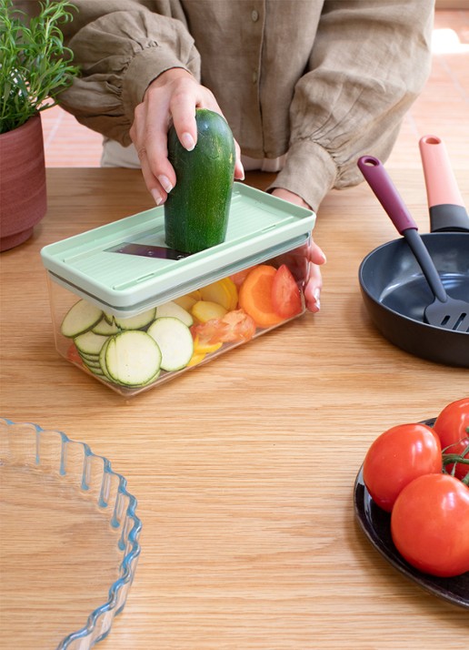 Brabantia  Tasty+ mandoline 5-delig - voorkant 7 groen