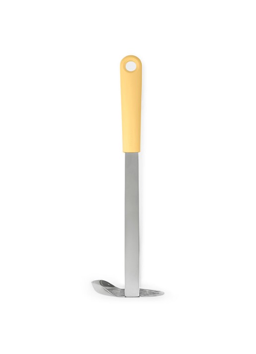 Brabantia Tasty+ pureestamper en lepel - voorkant 5 vanillegeel