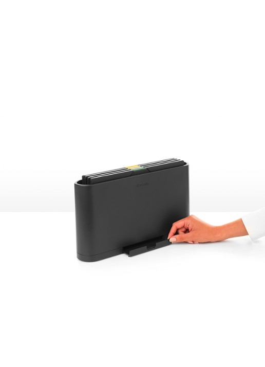 Brabantia  Tasty+ snijplank 22 x 36 cm met houder 4-delig - detail 4 grijs