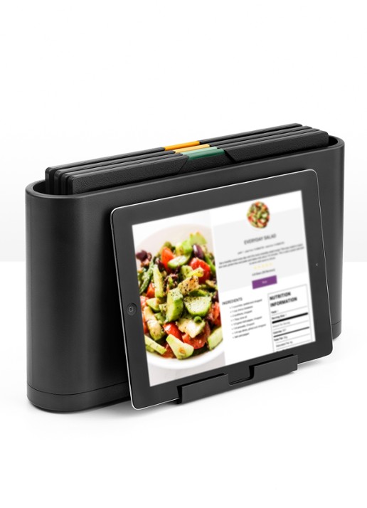 Brabantia  Tasty+ snijplank 22 x 36 cm met houder 4-delig - detail 5 grijs