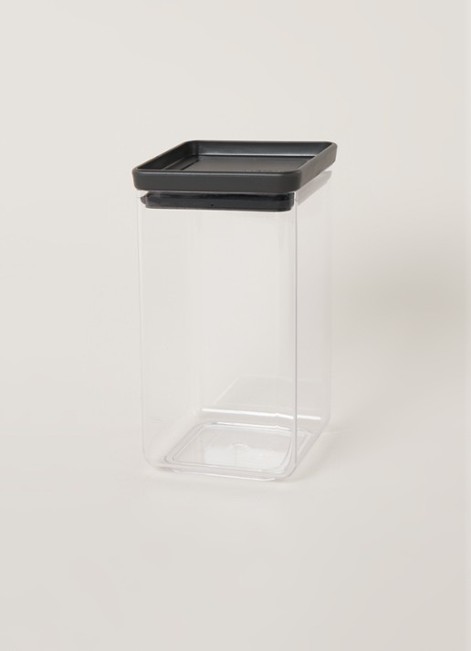 Brabantia Tasty voorraadbus 1,6 L - voorkant 3 antraciet