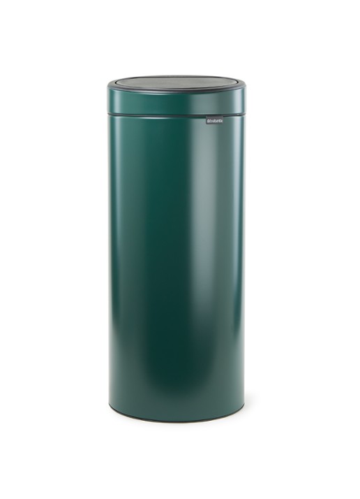 Brabantia Touch New prullenbak 30 liter - voorkant flessengroen