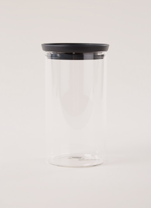 Brabantia Voorraadpot - voorkant 3 antraciet