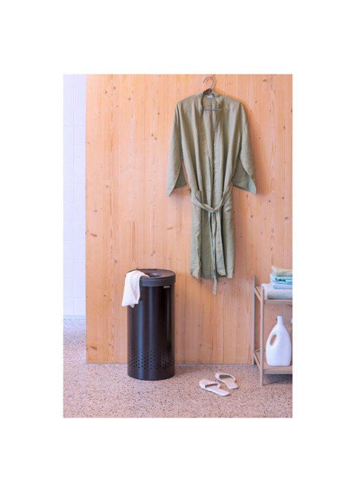 Brabantia Wasmand 63,5 x 30 cm - voorkant 8 zwart