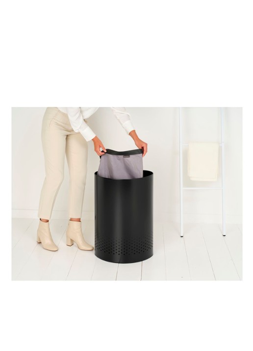 Brabantia Wasmand 63 cm - detail 6 zwart