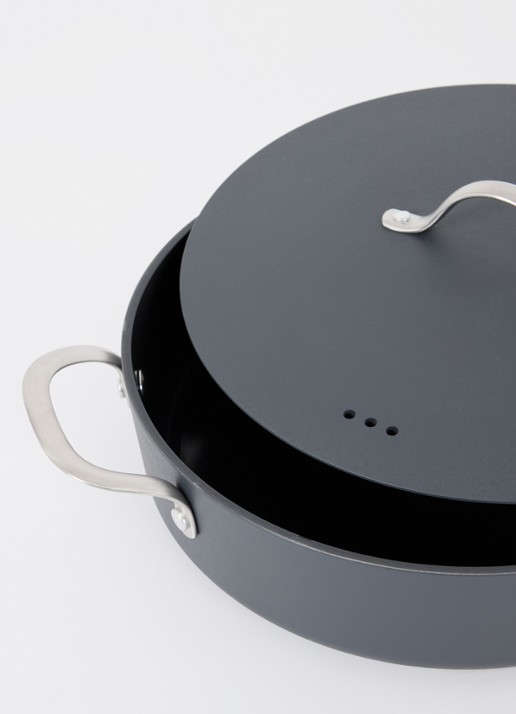 Brabantia Zenn hapjespan Ø28 cm - voorkant 2 zwart