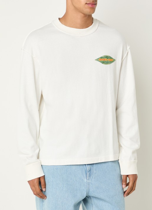 Bram's Fruit Distressed Leaf longsleeve met logoprint