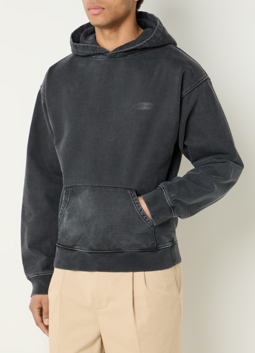 Bram's Fruit F*ck off hoodie logo- en backprint - achterkant 5 antraciet