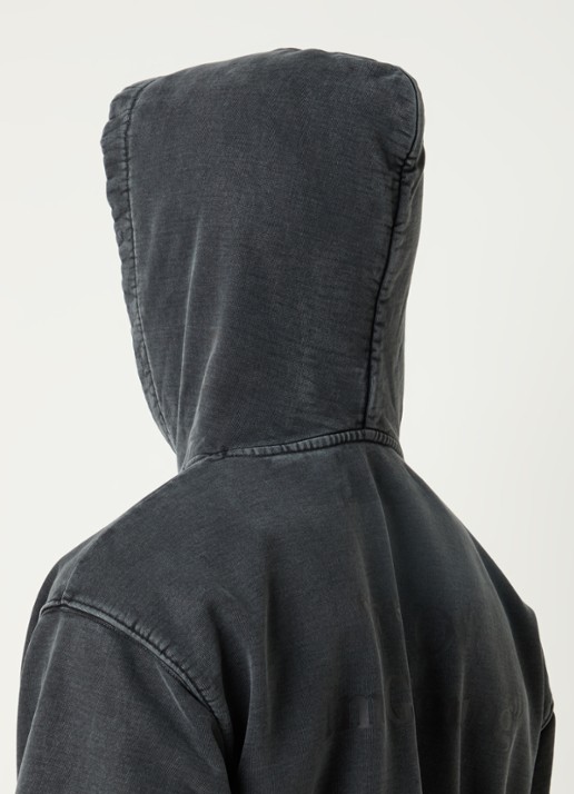 Bram's Fruit F*ck off hoodie logo- en backprint - detail 2 antraciet