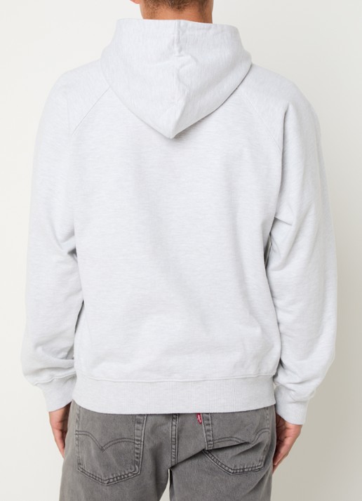 Bram's Fruit F*ck Off hoodie met print - achterkant 5 grijsmele