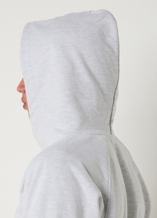 Bram's Fruit F*ck Off hoodie met print - detail 2 grijsmele