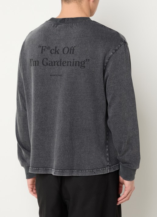 Bram's Fruit F*ck off sweater met logo- en backprint