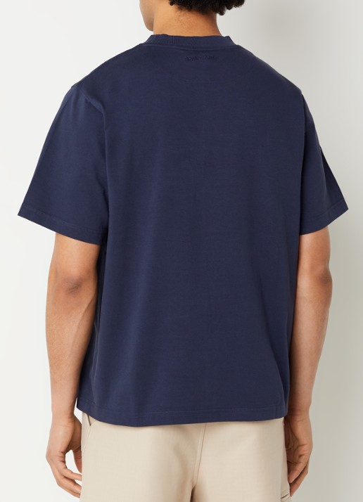 Bram's Fruit Script T-shirt met logo - achterkant 3 donkerblauw