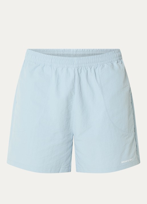 Bram's Fruit Zwemshorts met logo - voorkant blauwgrijs