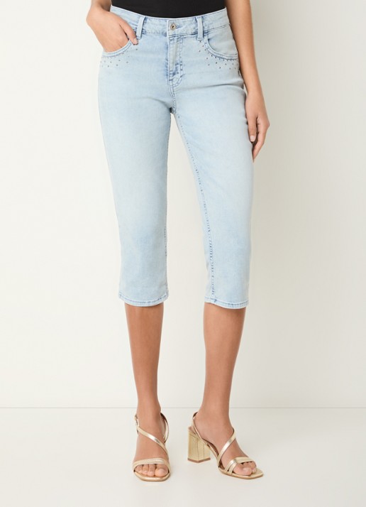BRAX High waist slim fit capri broek met steekzakken