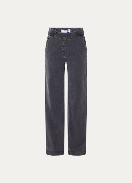 BRAX High waist straight fit jeans met steekzakken - voorkant 3 antraciet