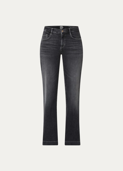 BRAX Maine high waist flared jeans met steekzakken - voorkant 3 zwart