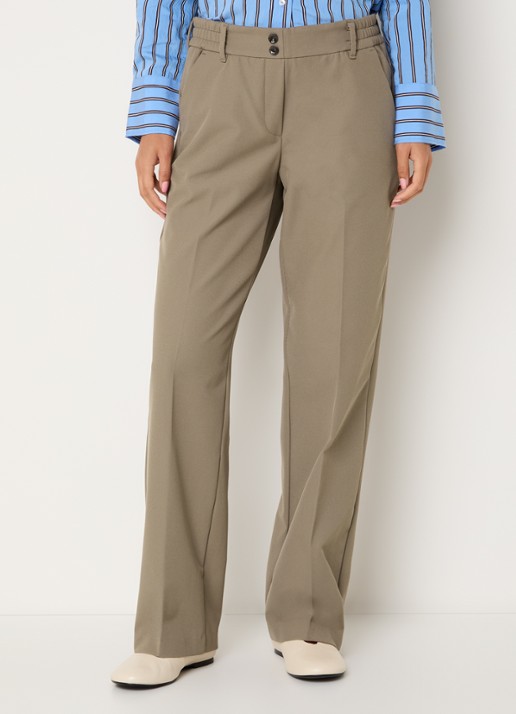 BRAX Maine high waist slim fit pantalon met steekzakken - detail 3 beige