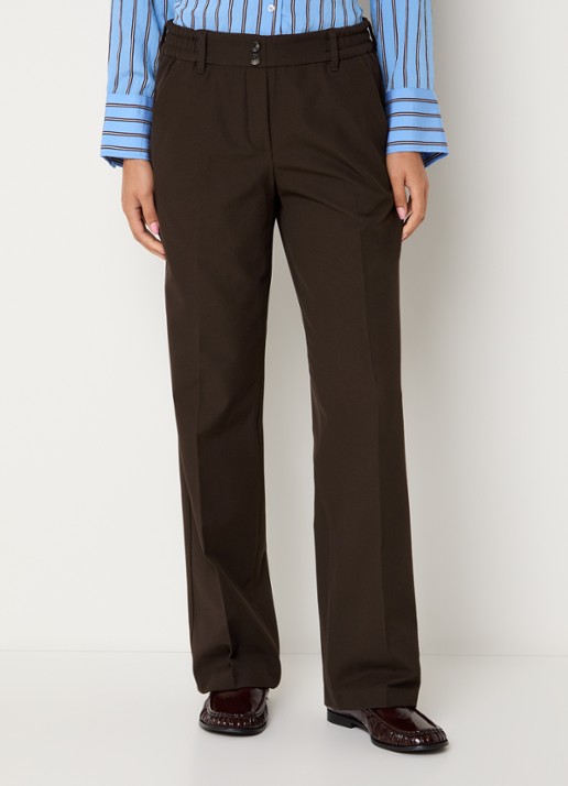 BRAX Maine high waist slim fit pantalon met steekzakken