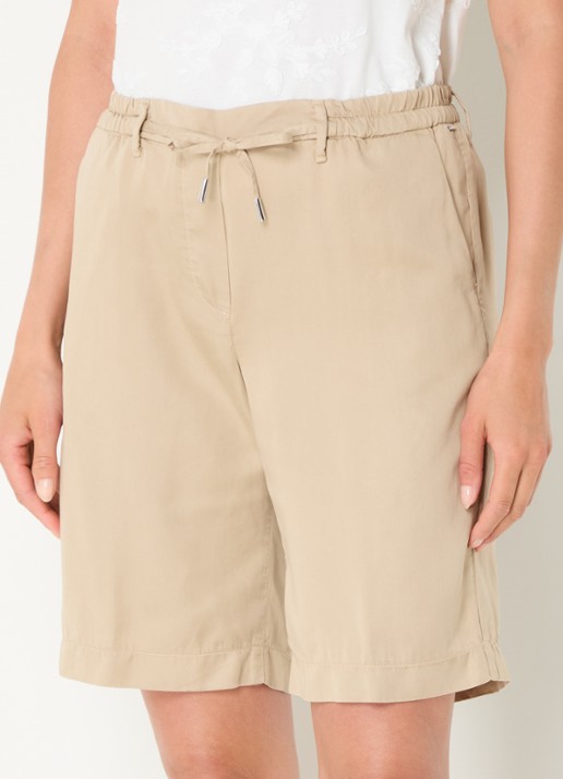 BRAX Maine high waist straight fit korte broek  - detail 2 beige