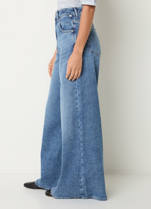 BRAX March high waist wide leg jeans met steekzakken - detail 3 indigo