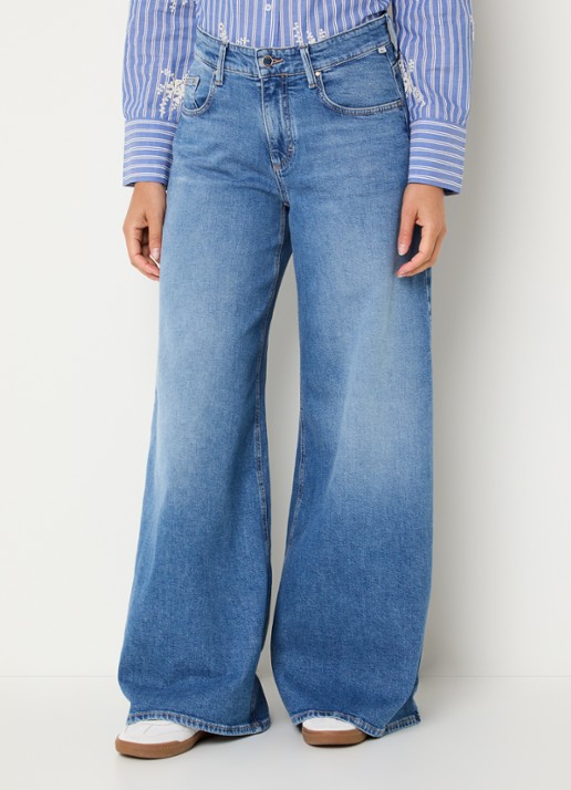 BRAX March high waist wide leg jeans met steekzakken