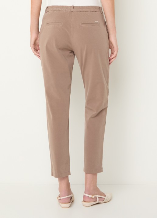 BRAX Maron mid waist slim fit broek met steekzakken - achterkant 2 zand