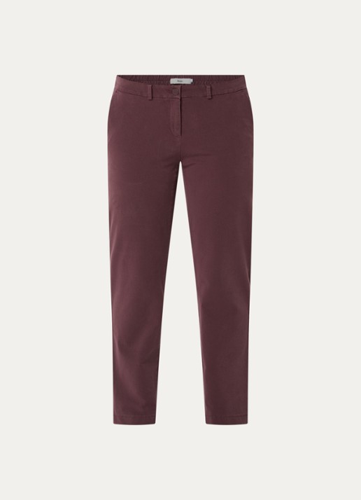 BRAX Maron mid waist slim fit broek met steekzakken - voorkant 3 koper