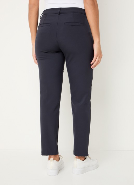 BRAX Maron mid waist slim fit chino met stretch - achterkant donkerblauw