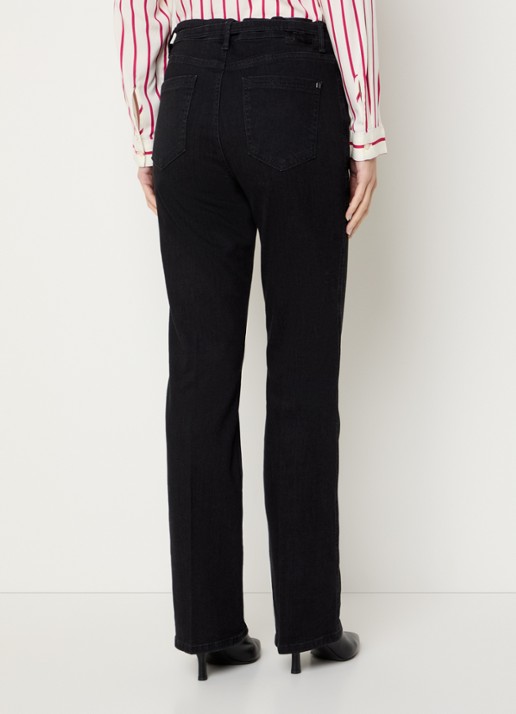 BRAX Mary high waist bootcut jeans met ceintuur - achterkant zwart
