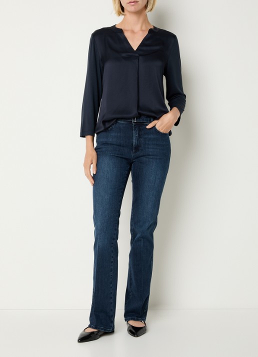 BRAX Mary high waist bootcut jeans met ceintuur - voorkant 5 indigo