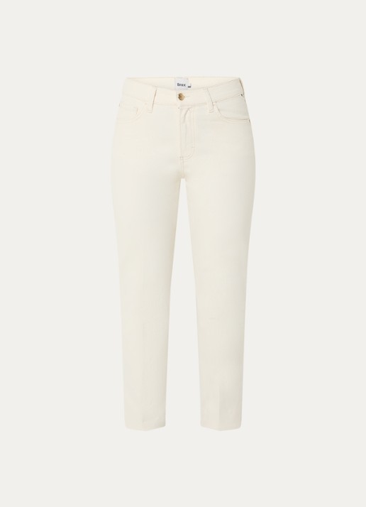 BRAX May high waist slim fit jeans met gekleurde wassing - voorkant 3 gebroken wit