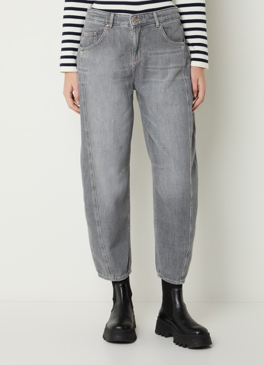 BRAX Megan S high waist cropped tapered jeans met steekzakken