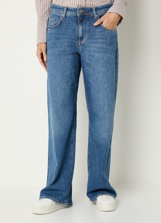 BRAX Morgan high waist wide leg jeans  met medium wassing