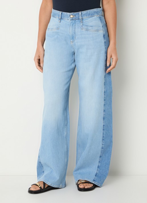BRAX Morgan high waist wide leg jeans met steekzakken