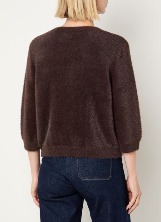 BRAX Noemi fijngebreide pullover - achterkant 2 bruin