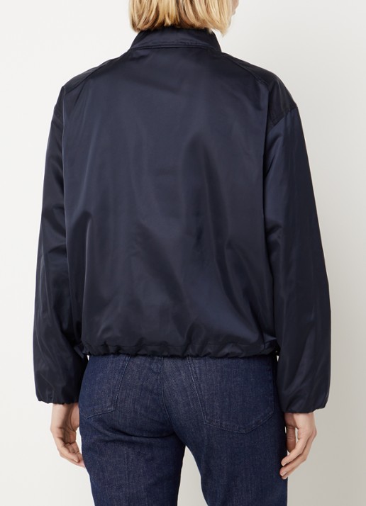 BRAX Roma bomberjack met steekzakken - achterkant donkerblauw