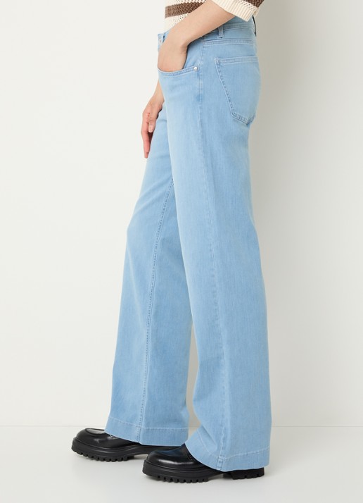 BRAX Shakira high waist flared jeans met steekzakken - detail 2 indigo