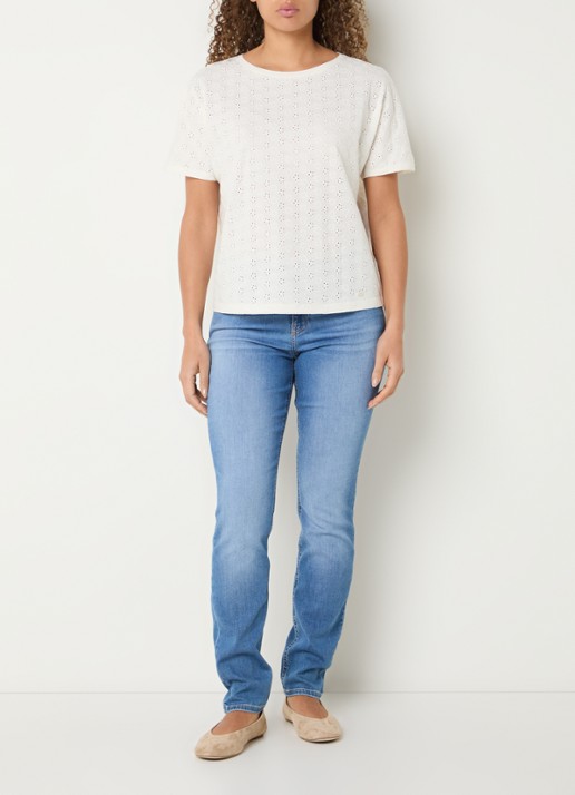 BRAX Shakira high waist skinny fit jeans met steekzakken - voorkant 2 indigo