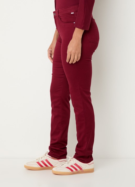 BRAX Shakira high waist slim fit pantalon  - detail 5 donkerrood