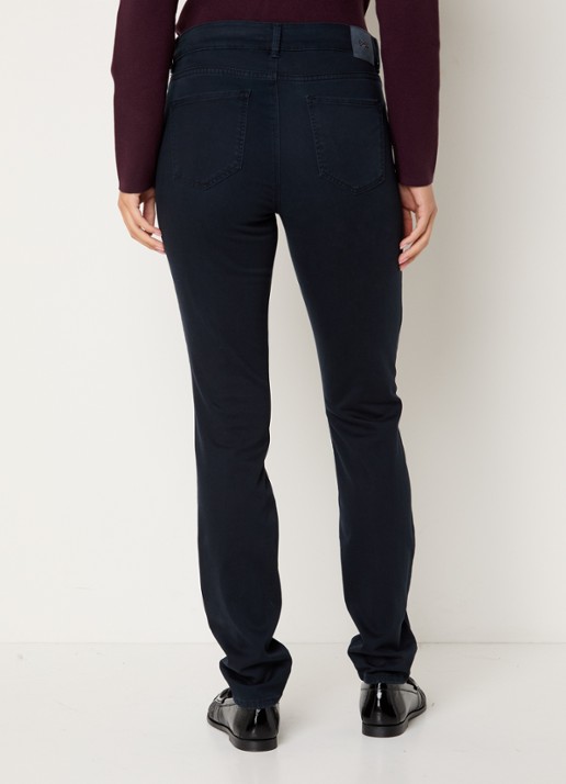 BRAX Shakira high waist slim fit pantalon  - achterkant donkerblauw