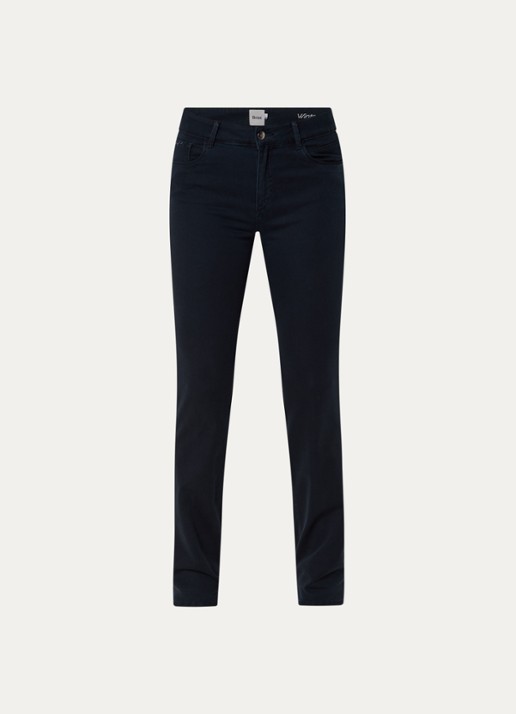 BRAX Shakira high waist slim fit pantalon  - voorkant 2 donkerblauw